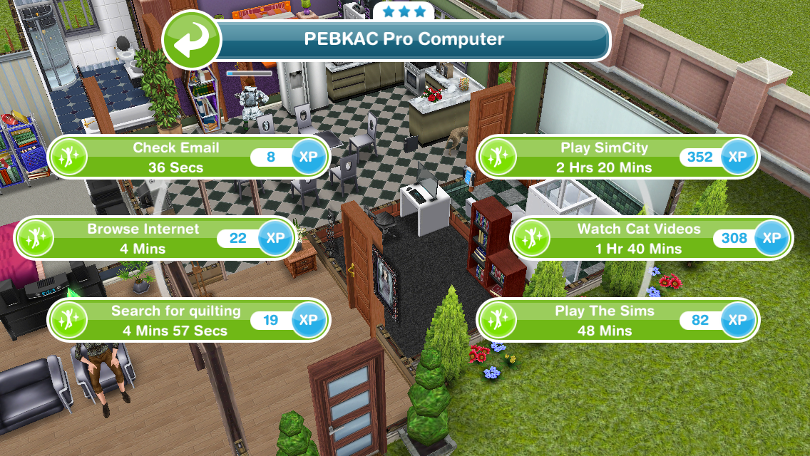 The Sims FreePlay] Play chess at the park (weekly tasks) 