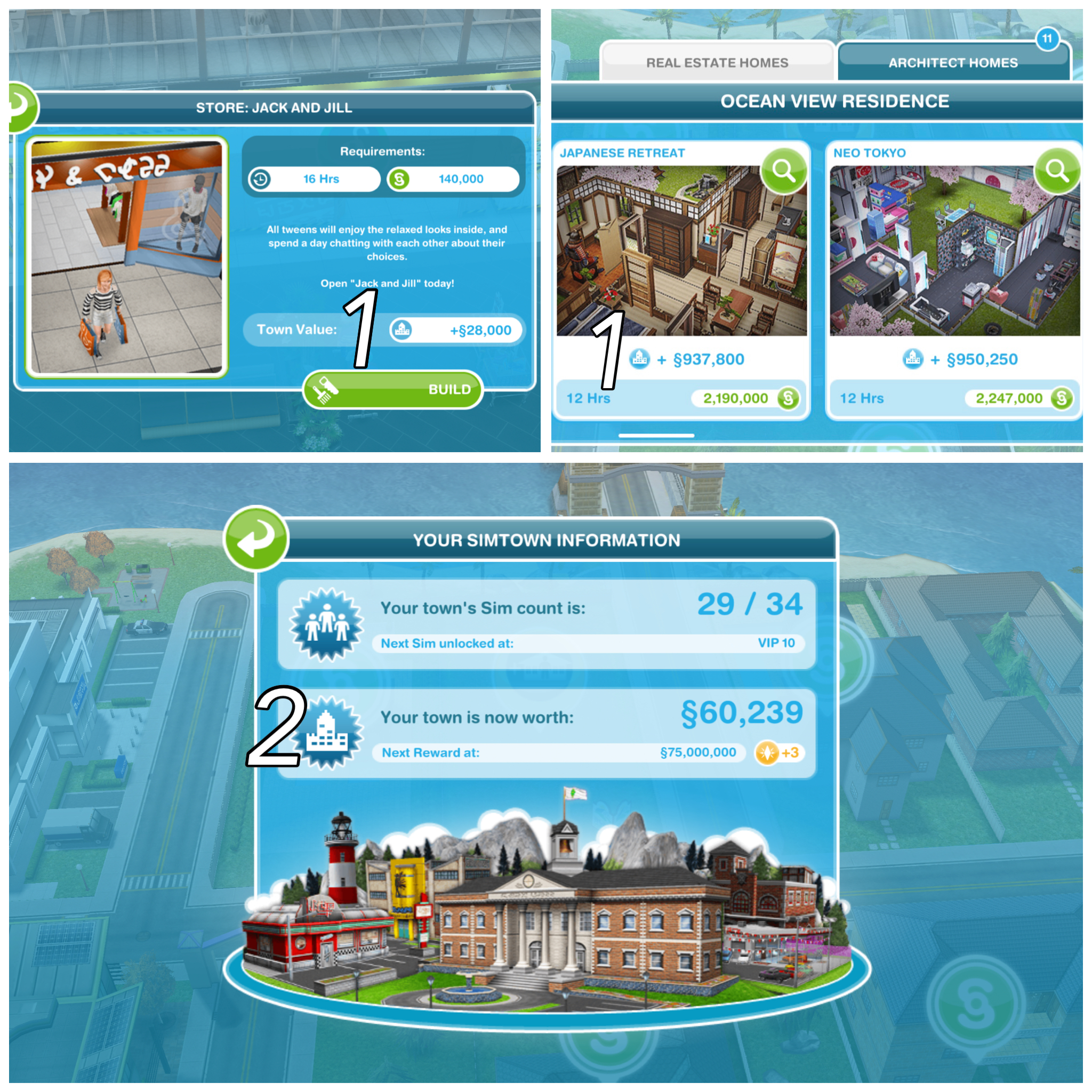 sims freeplay simtown sign