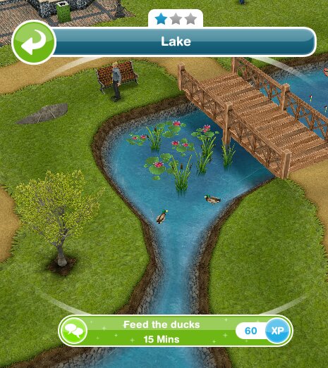 The Sims Freeplay - Play Chess at the Park - Weekly Task 